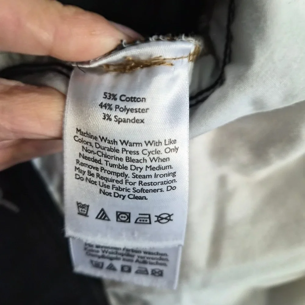 Eddie Bauer Mens Black Performance Pants 40x34 Gorpcore Minimalist Utility